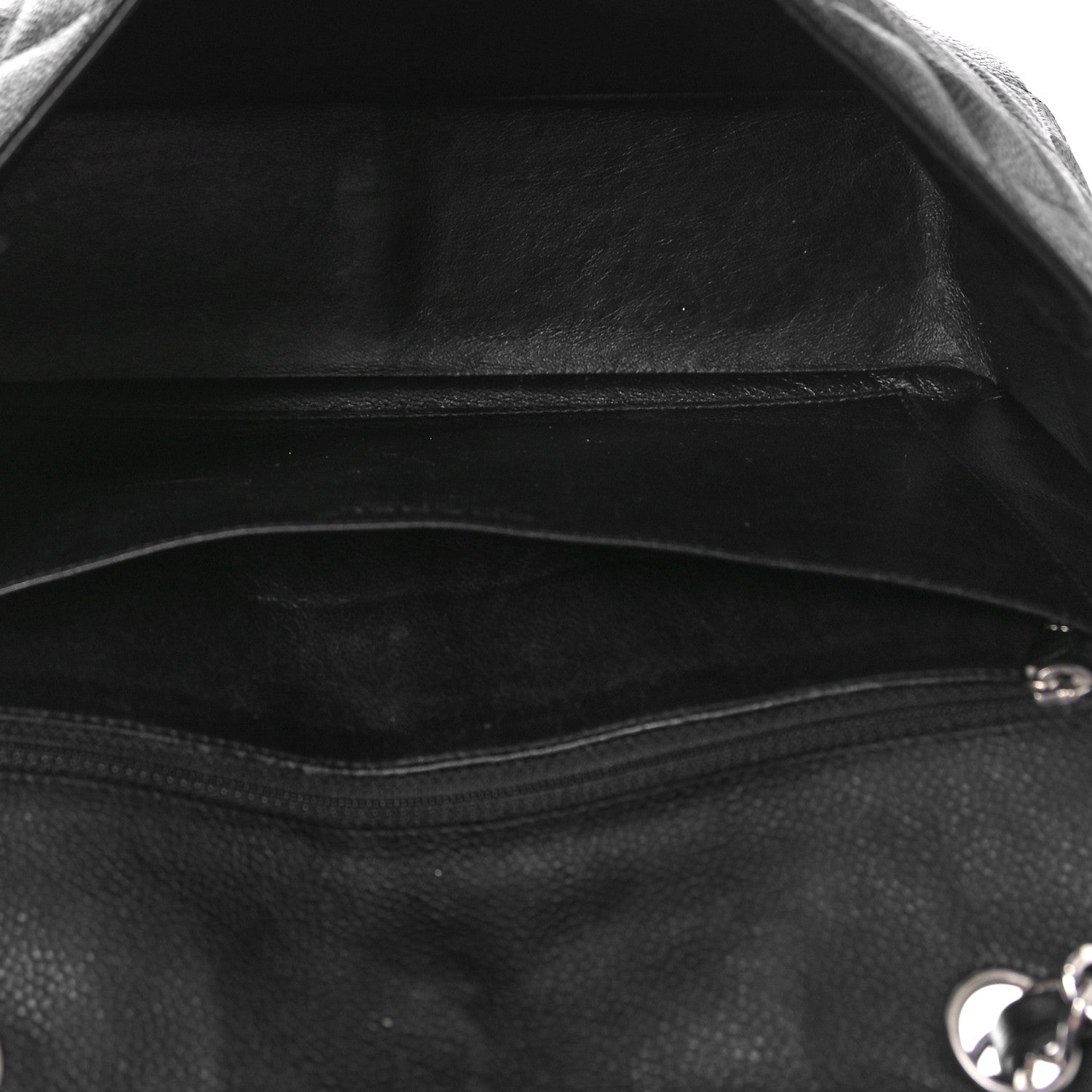 Chanel Caviar Quilted Jumbo Single Flap Black 5 of 13