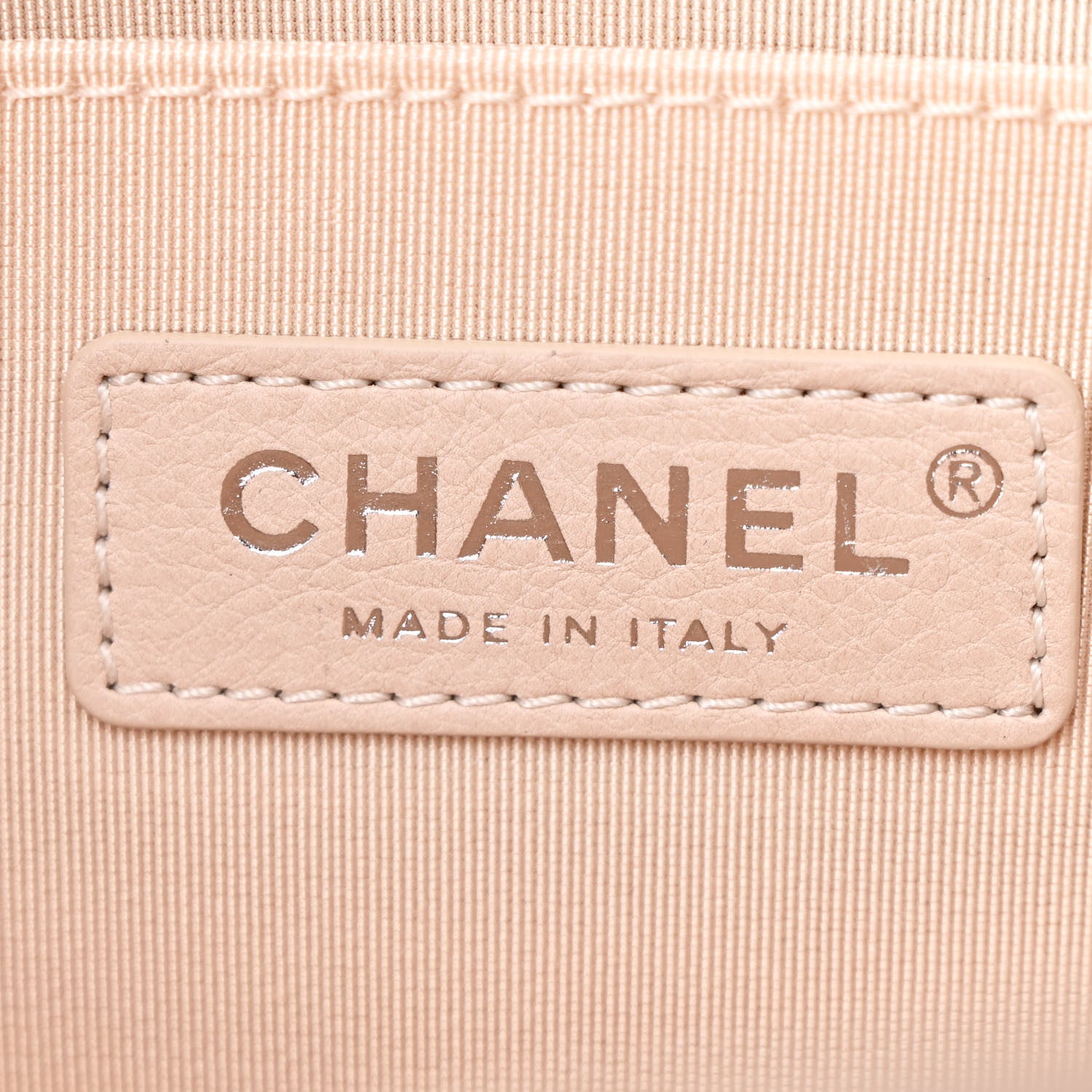 Chanel Caviar Chevron Quilted Medium Boy Flap Light Beige 6 of 11