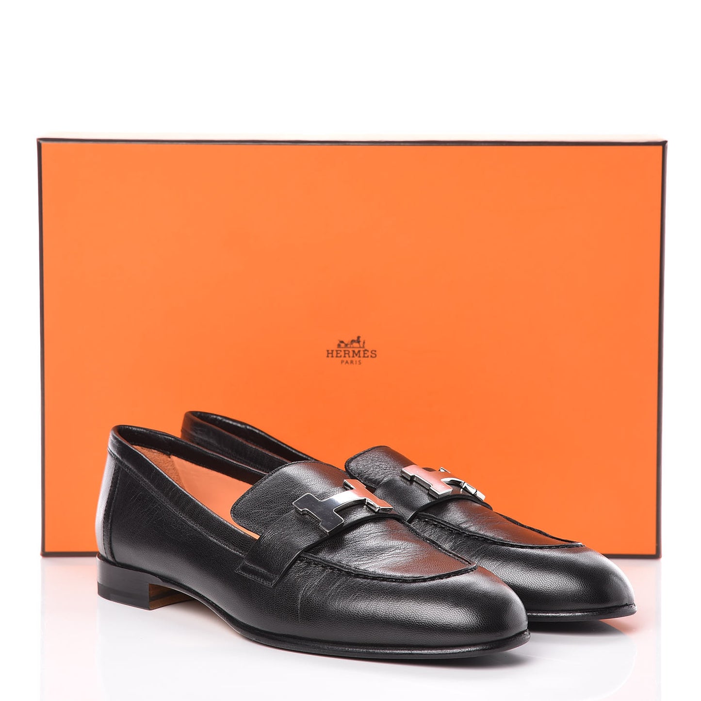 Goatskin Paris Loafers 36.5 Black