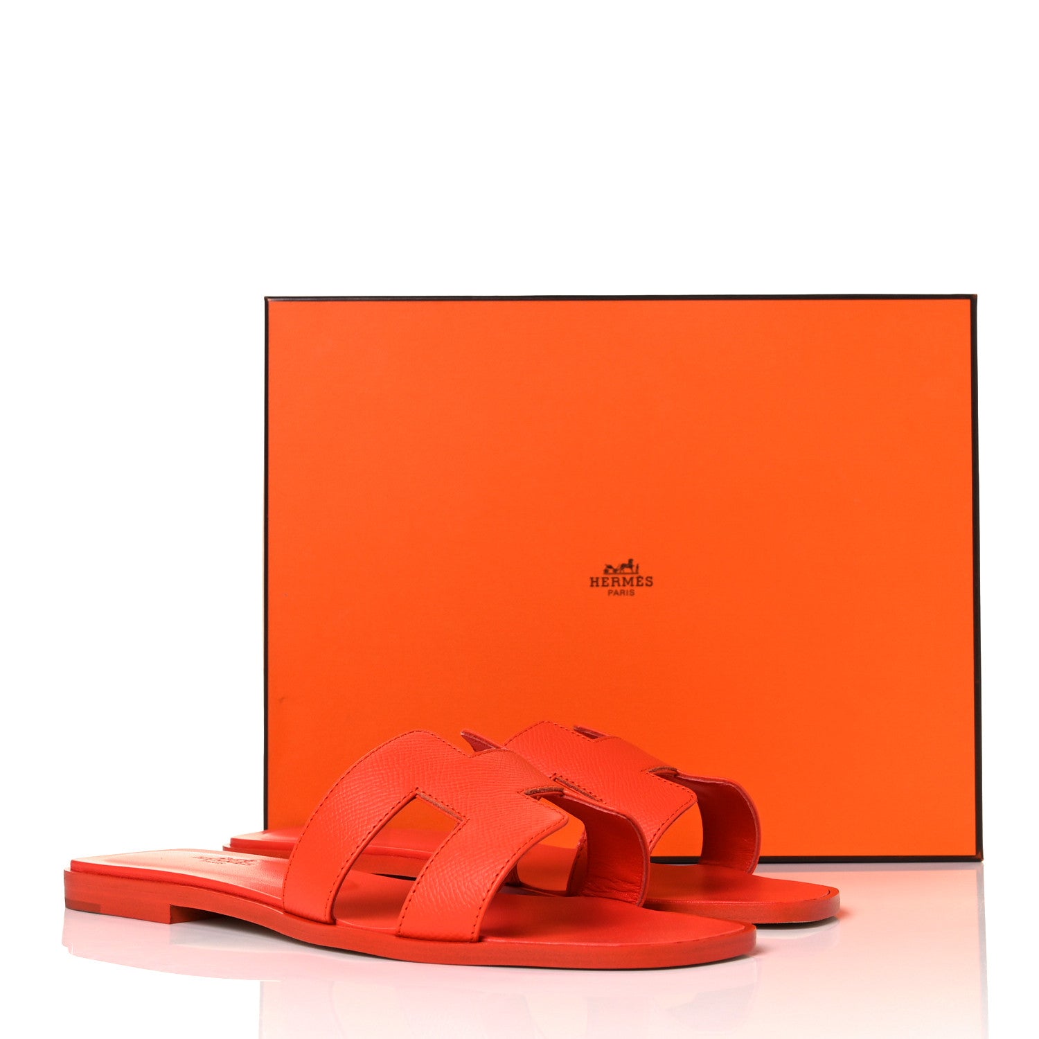 Hermes Epsom Oran Sandals 39 Orange Poppy 10 of 10