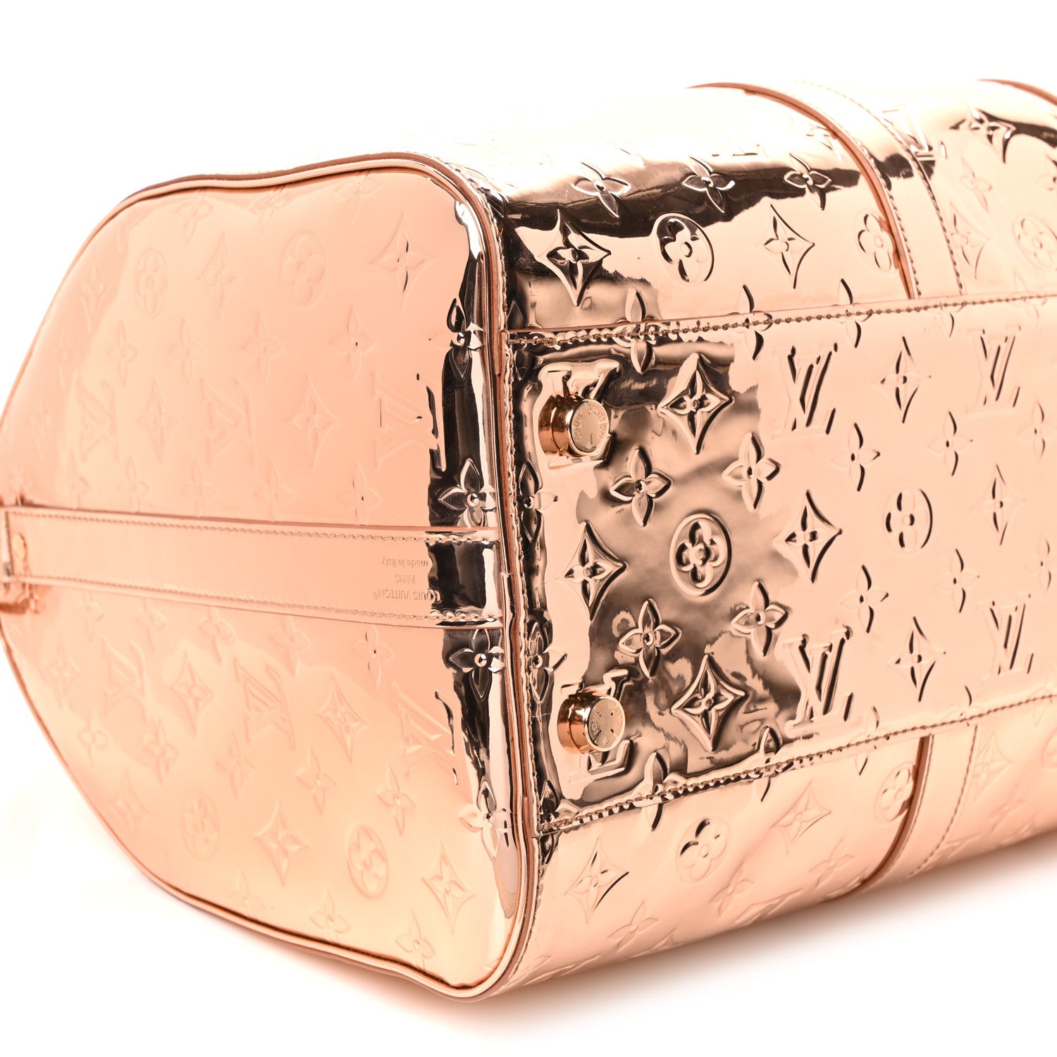 Louis Vuitton Monogram Mirror Keepall Bandouliere 45 Copper 8 of 9