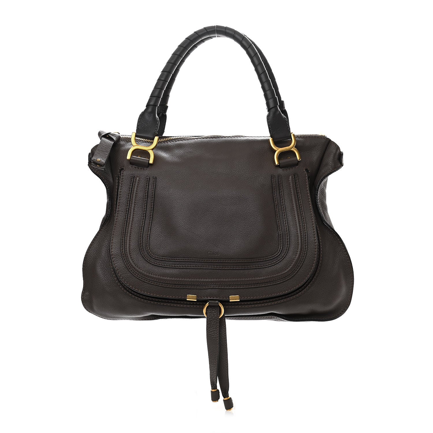 Chloe Calfskin Large Marcie Satchel Cashmere Grey 1 of 15