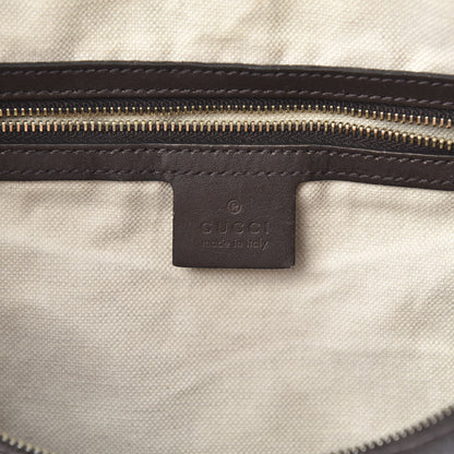 Gucci Monogram Vintage Web Medium Boston Dark Brown 6 of 15