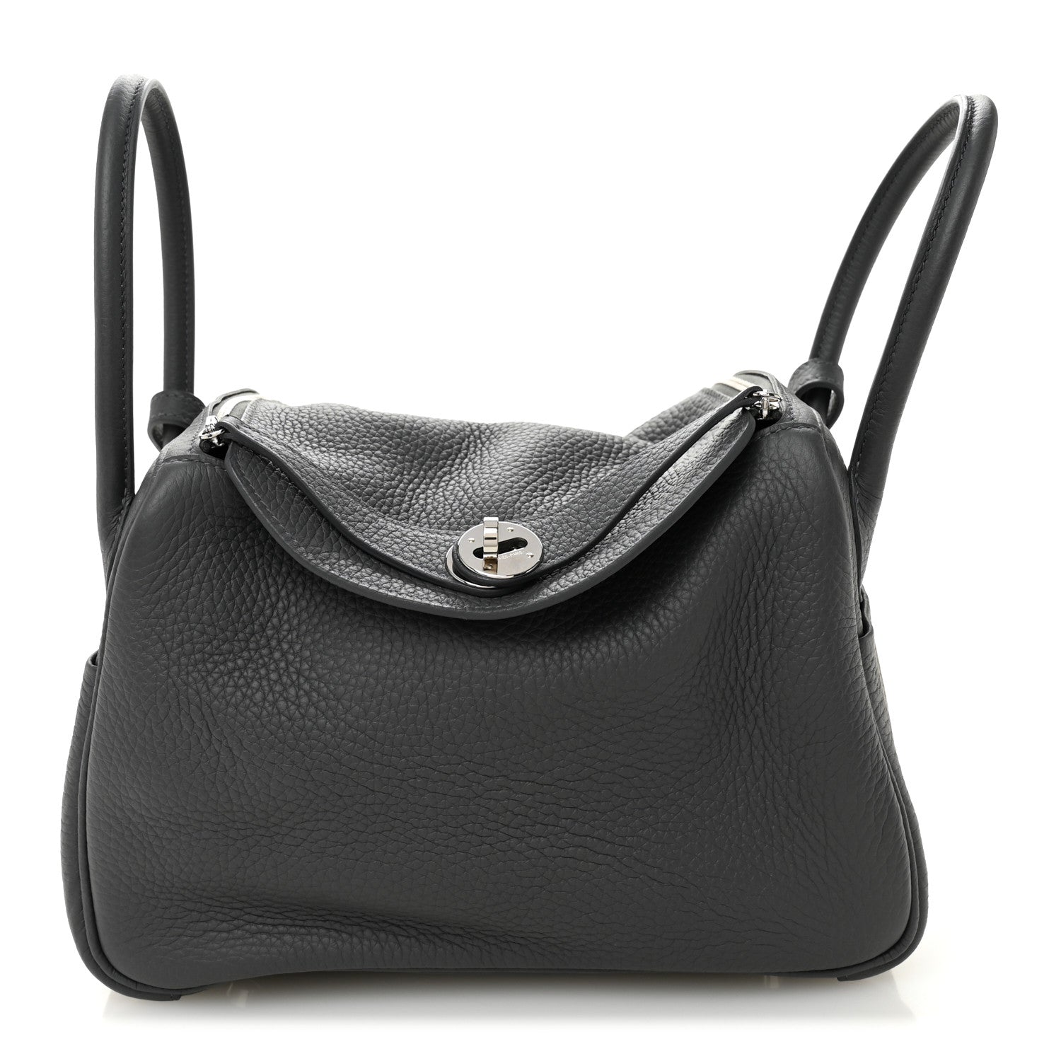 Hermes Taurillon Clemence Lindy 26 Ardoise 1 of 10