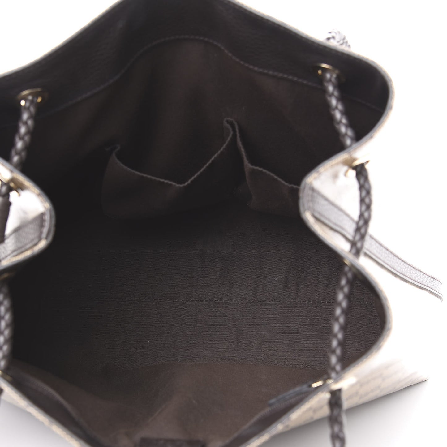 Crystal Monogram Gifford Shopping Tote Brown