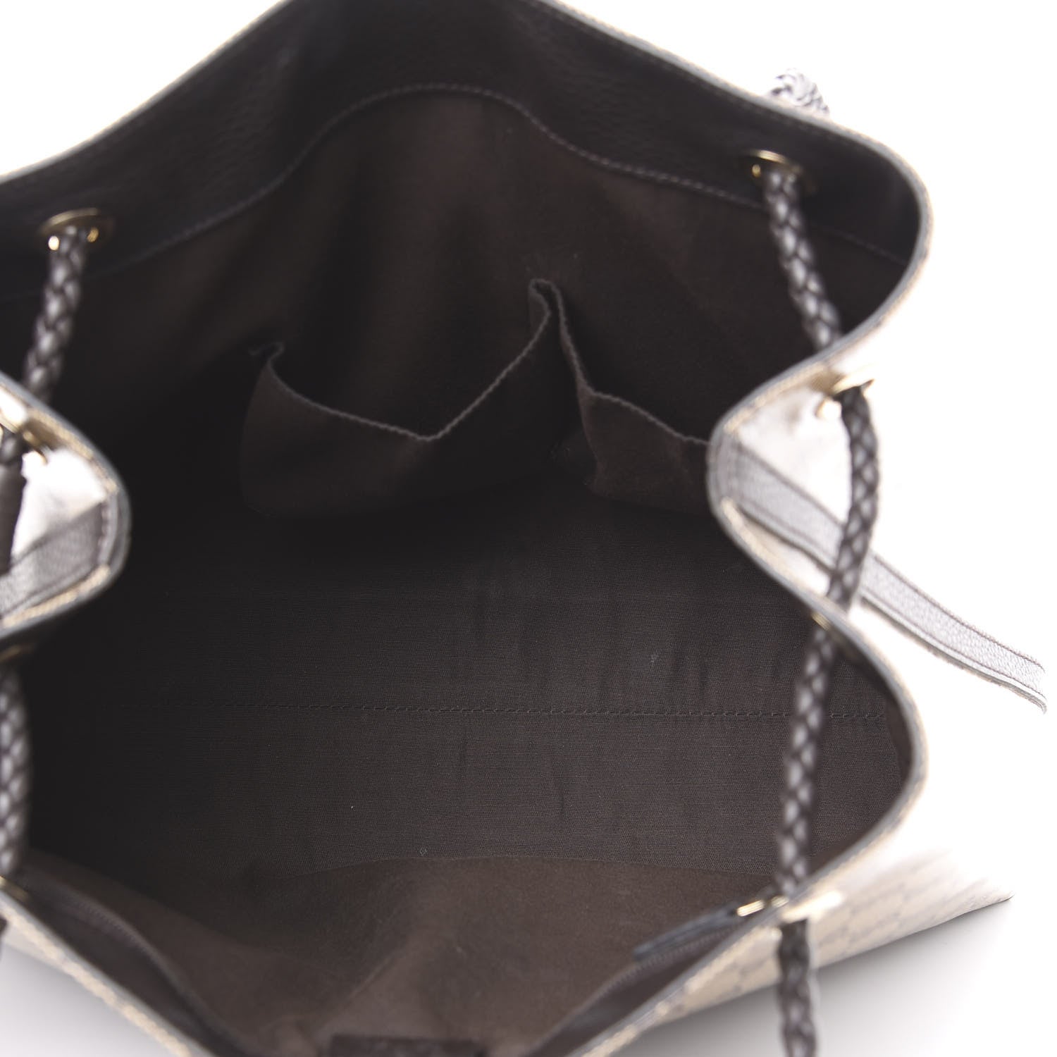 Gucci Crystal Monogram Gifford Shopping Tote Brown 5 of 10