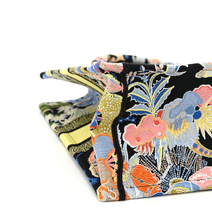 Christian Dior Canvas Zodiac Fantastico Embroidered Medium Book Tote Black Multicolor 9 of 13