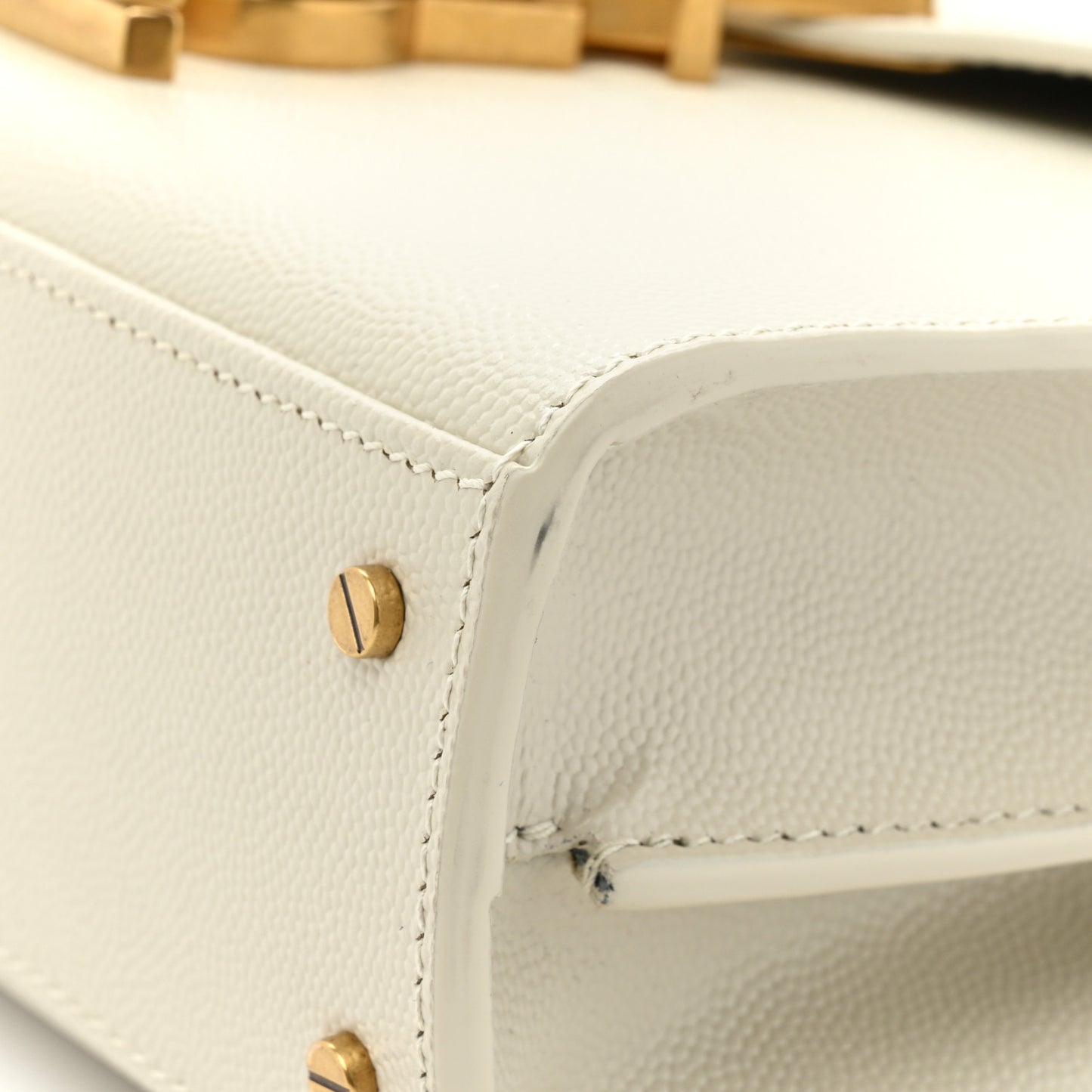 Grain de Poudre Mini Classic Monogram Cassandra Top Handle Vintage White