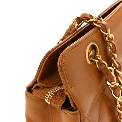 Chanel Lambskin Quilted Shoulder Bag Brown 15 of 17