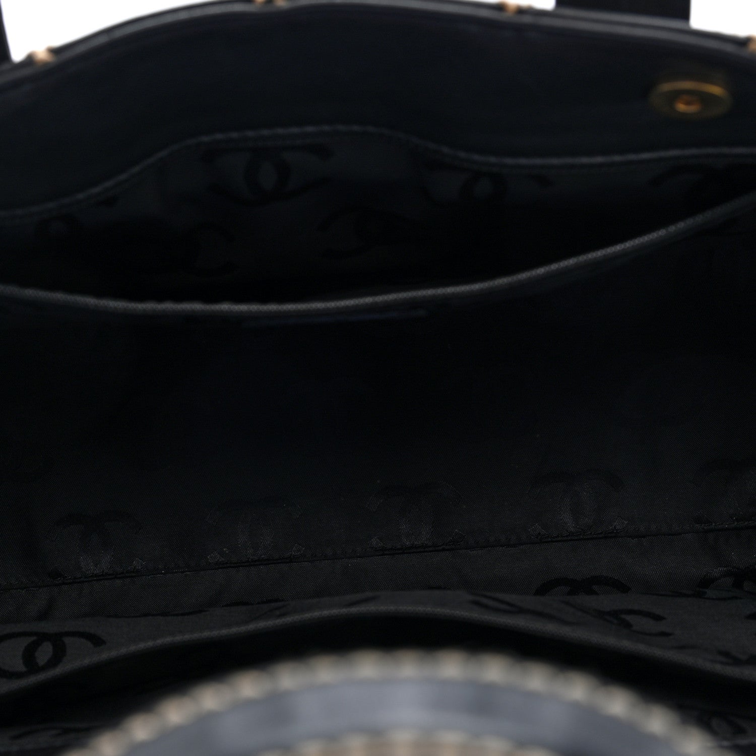 Chanel Calfskin Wild Stitch Large Tote Black 5 of 10