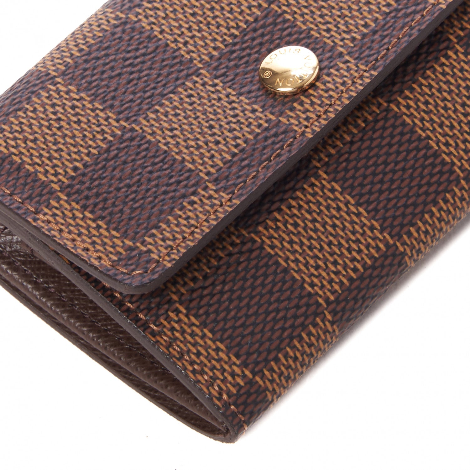 Louis Vuitton Damier Ebene Porte-Monnaie Plat Coin Purse 5 of 8