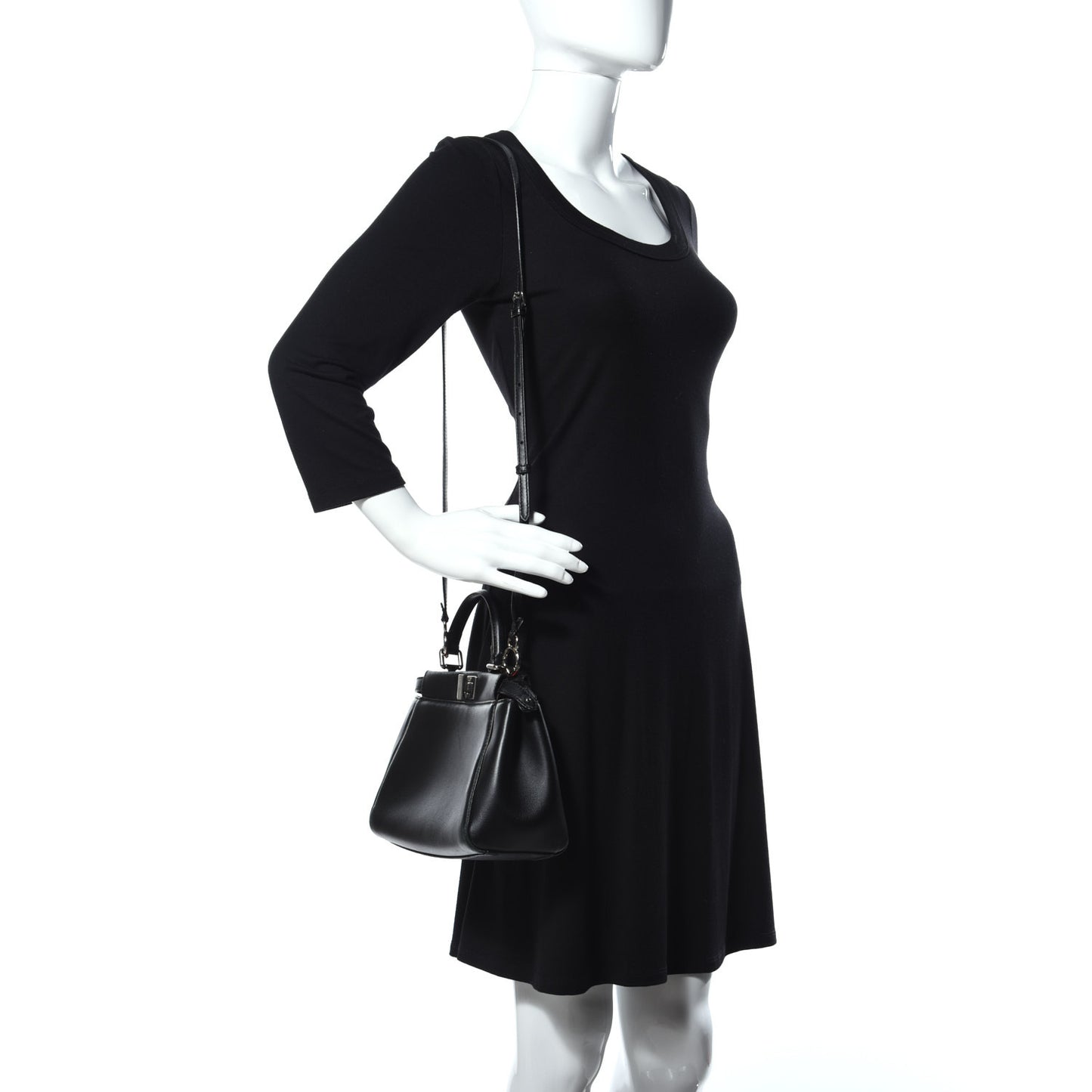Nappa Karung Monster Eyes Mini Peekaboo Iconic Satchel Black Papavero