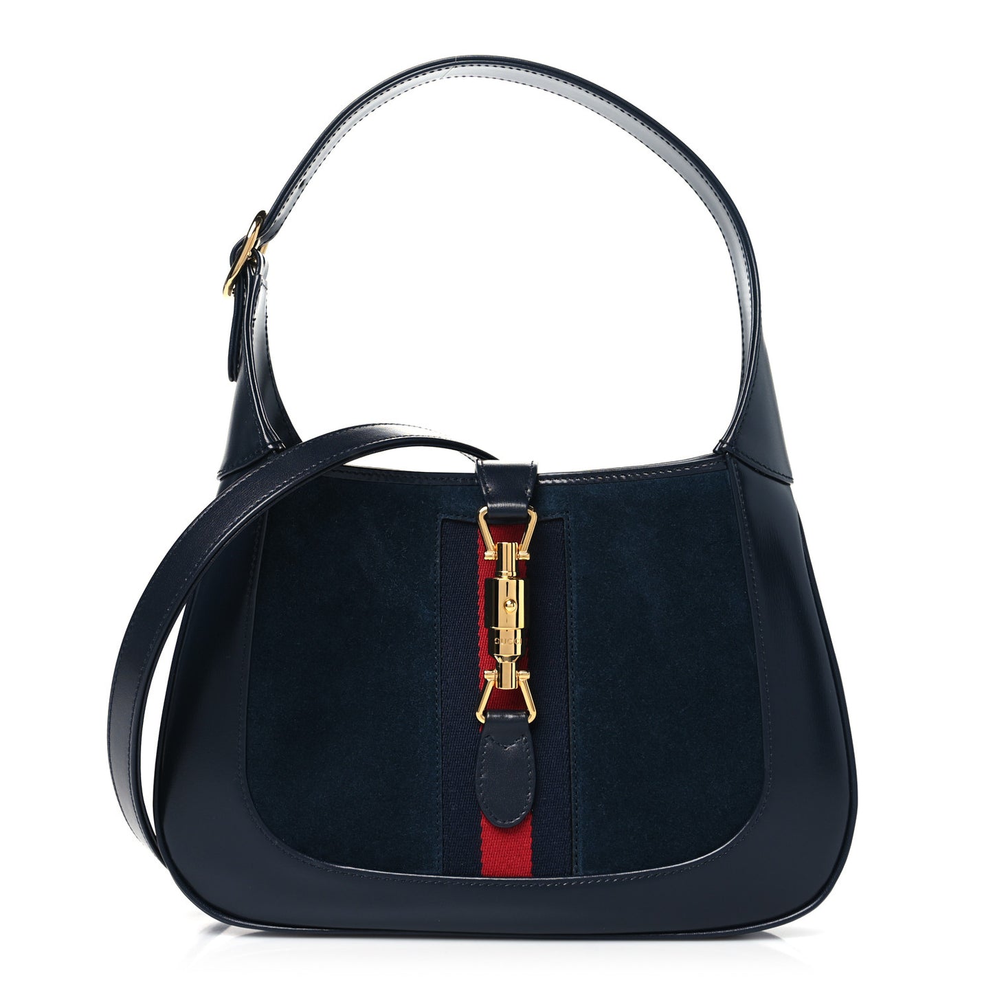 Suede Boarded Dyana Lux Calfskin Suede Small Jackie 1961 Hobo Navy