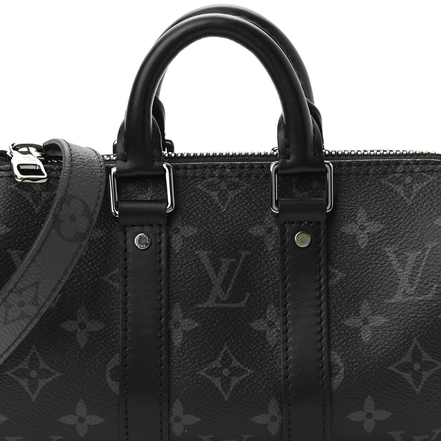 Reverse Monogram Eclipse Keepall XS Black