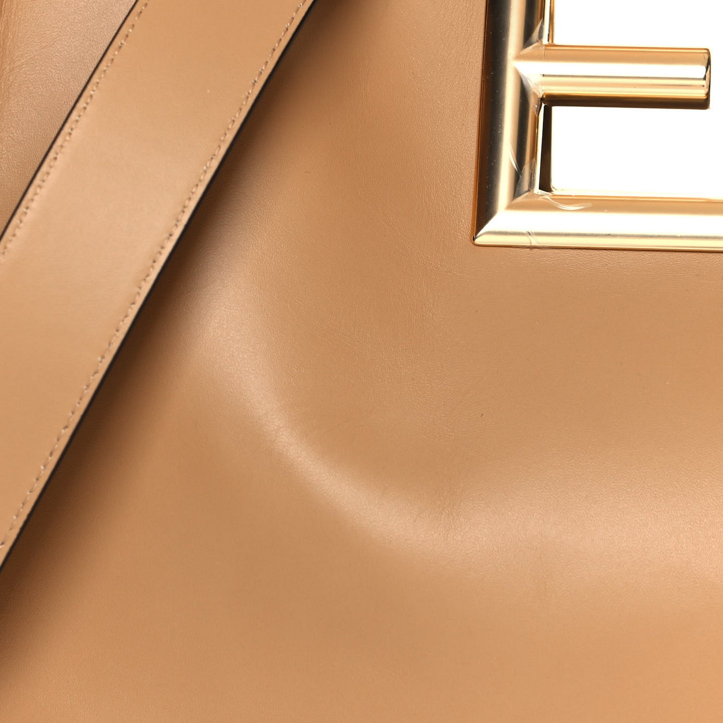 Vitello King Medium Fendi Way Tote Miele Scuro