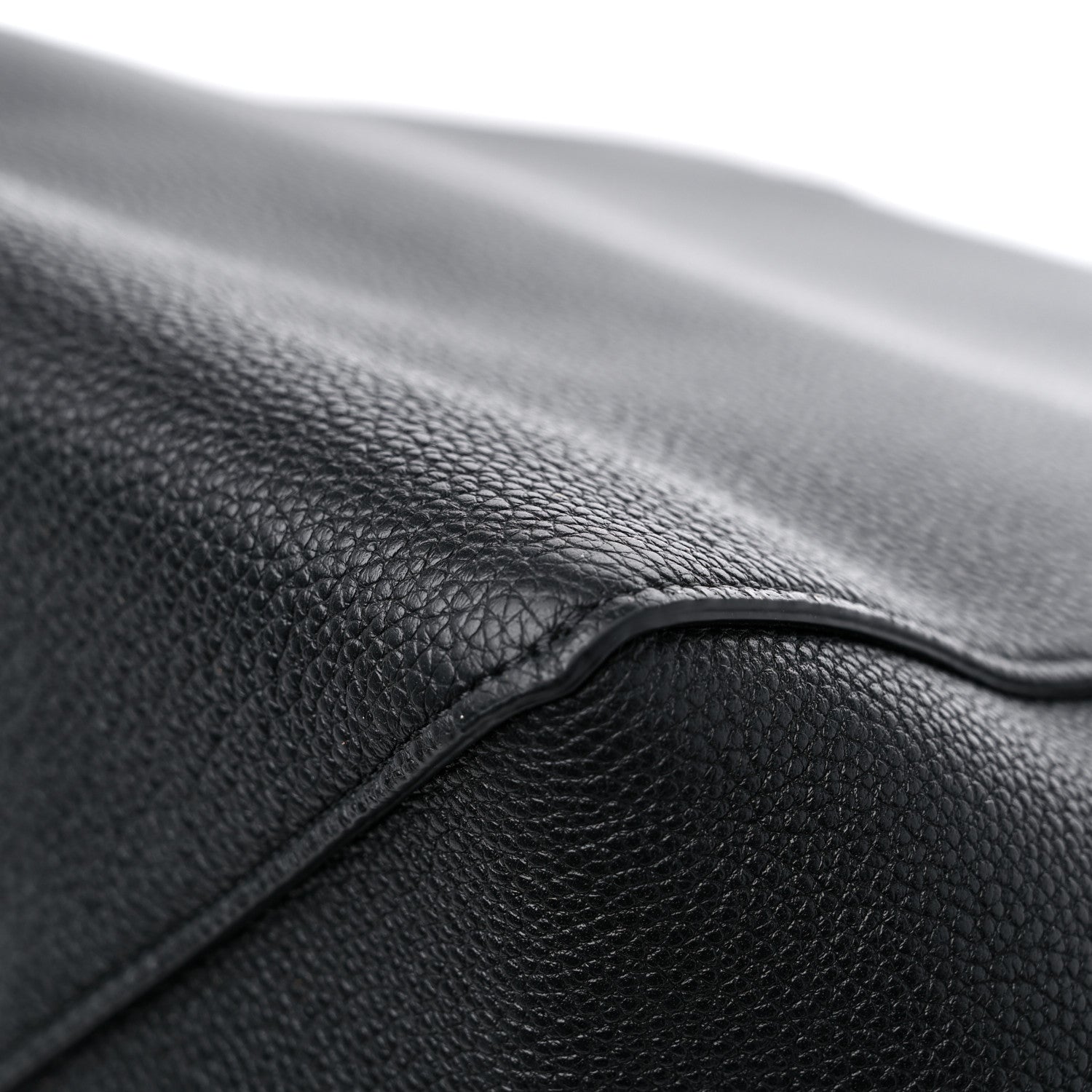 Celine Soft Grained Calfskin Small Belt Cabas Phantom Black 10 of 12