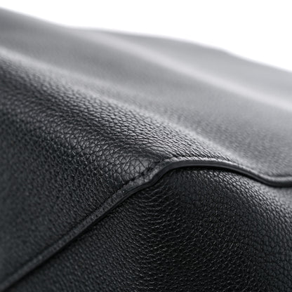 Celine Soft Grained Calfskin Small Belt Cabas Phantom Black 10 of 12