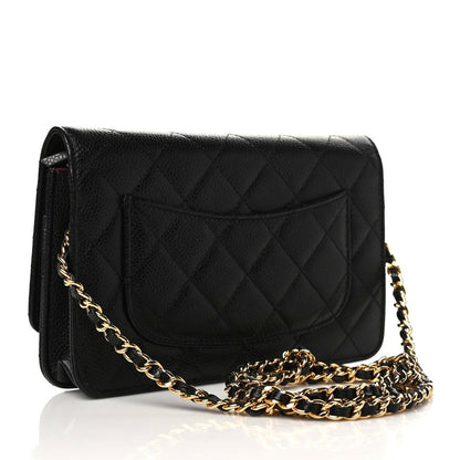 Chanel Caviar Quilted Wallet On Chain WOC Black 3 of 11
