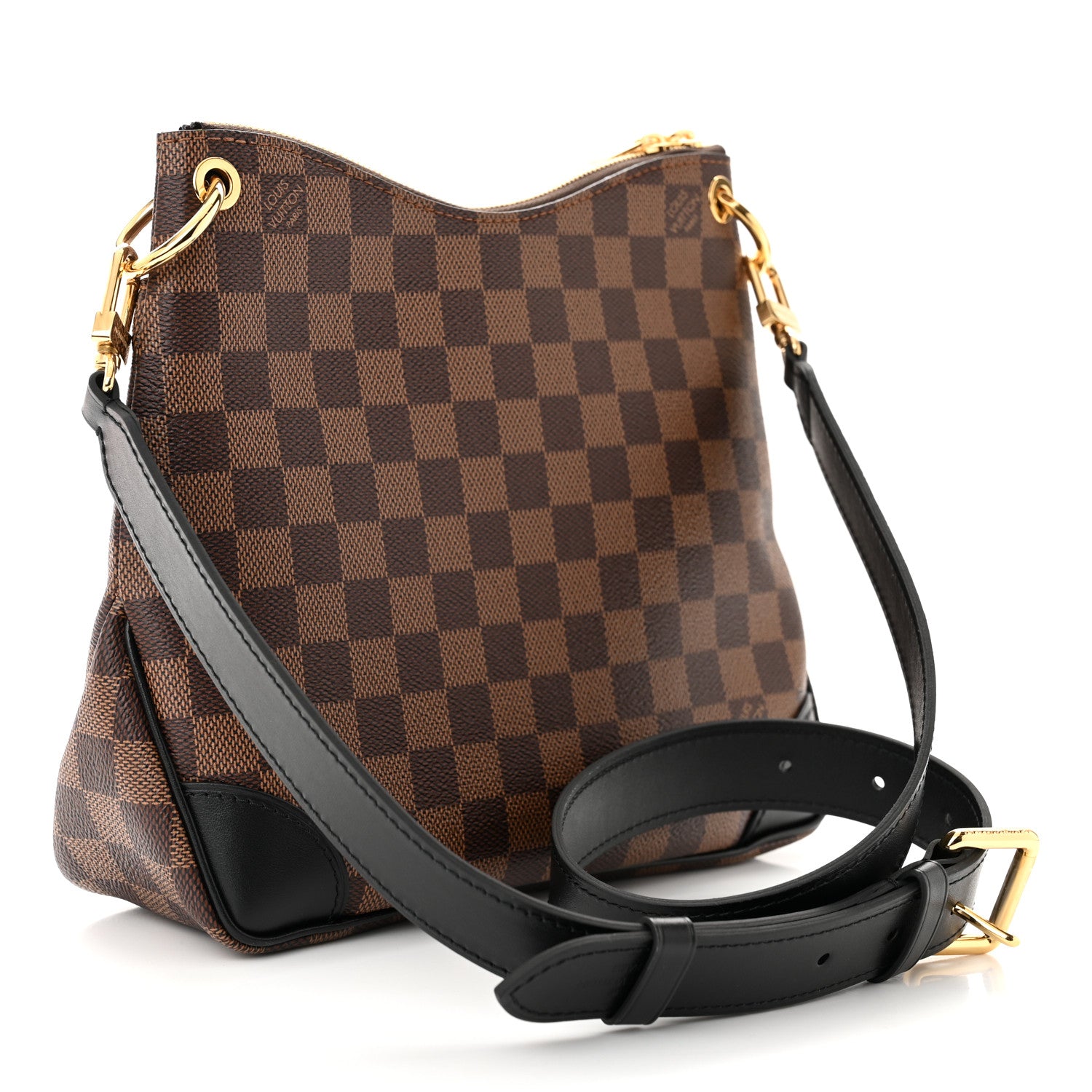 Louis Vuitton Damier Ebene Odeon PM Black 3 of 9