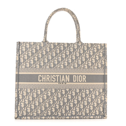 Christian Dior Oblique Large Book Tote Grey 1 of 12