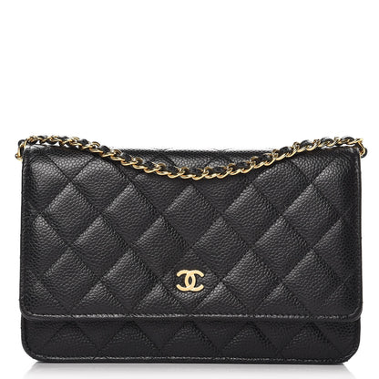 Chanel Caviar Quilted Wallet On Chain WOC Black 1 of 9