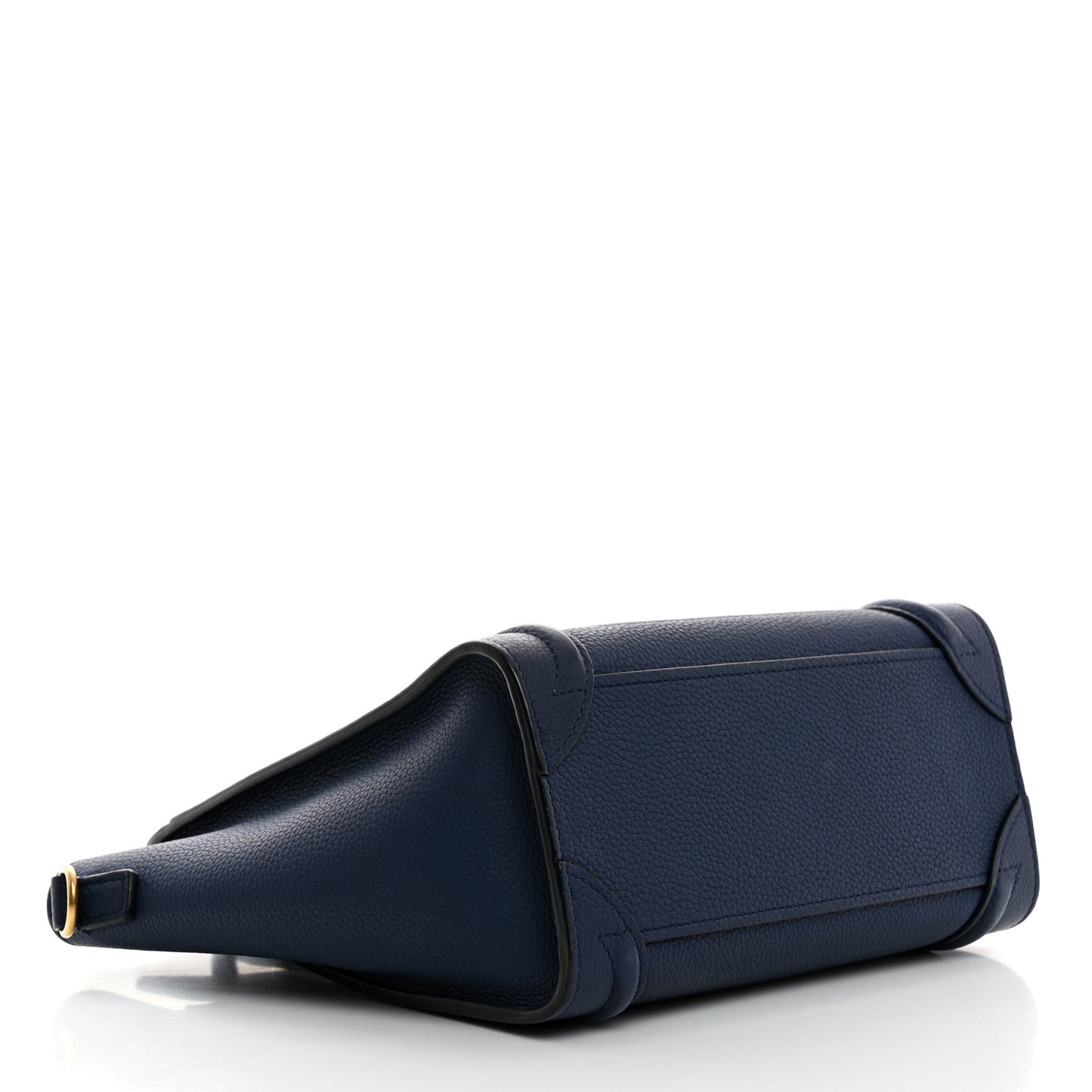 Drummed Calfskin Nano Luggage Deep Blue