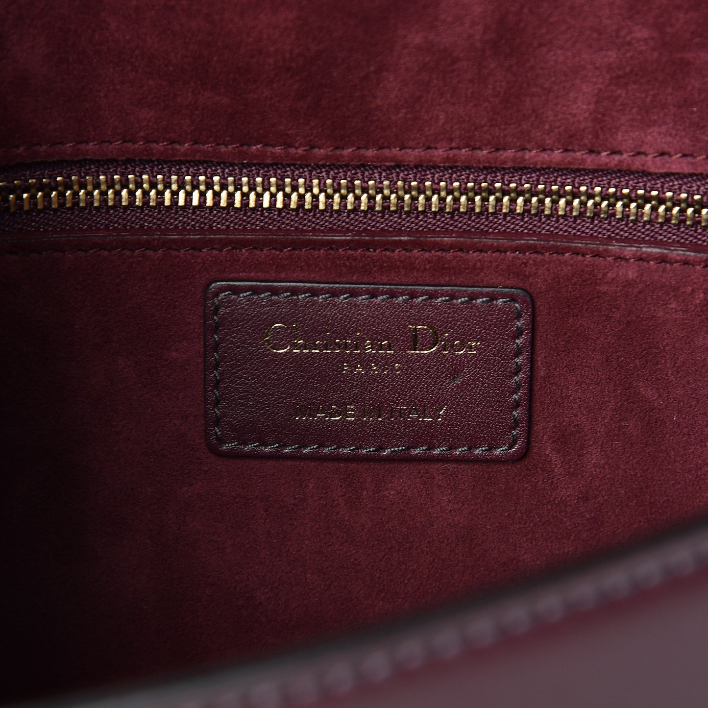 Calfskin Large Dioraddict Flap Bag Deep Amaranth