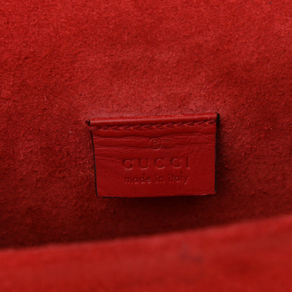 Gucci GG Supreme Monogram Suede Mini Dionysus Shoulder Bag Beige Ebony Vulcanic Red 6 of 11