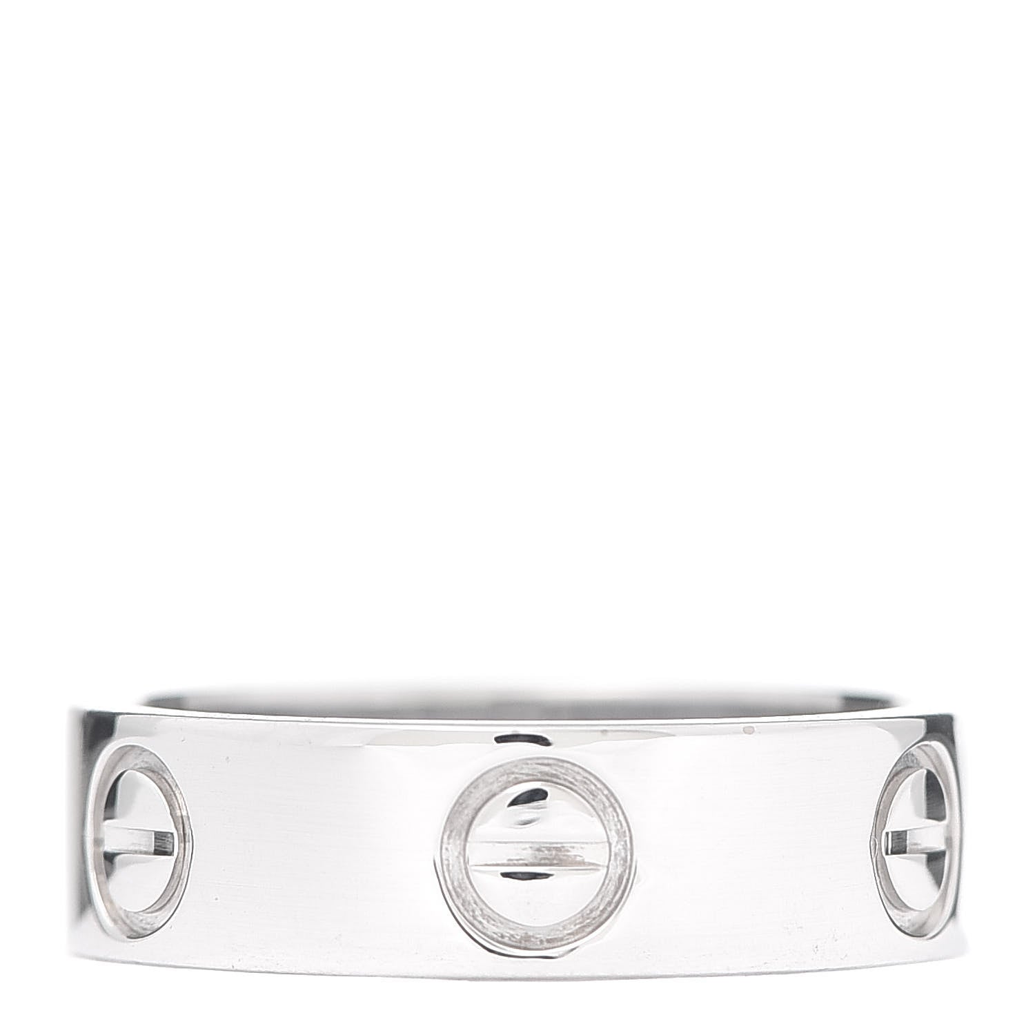 Cartier 18K White Gold 5.5mm LOVE Ring 52 6 3 of 5