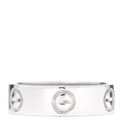 Cartier 18K White Gold 5.5mm LOVE Ring 52 6 3 of 5