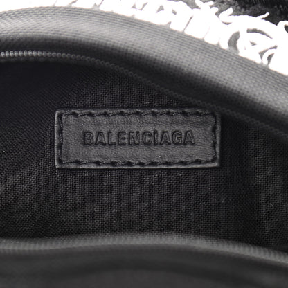 Balenciaga Recycled Casual Nylon Patches Mini Explorer Crossbody Backpack Black 6 of 10