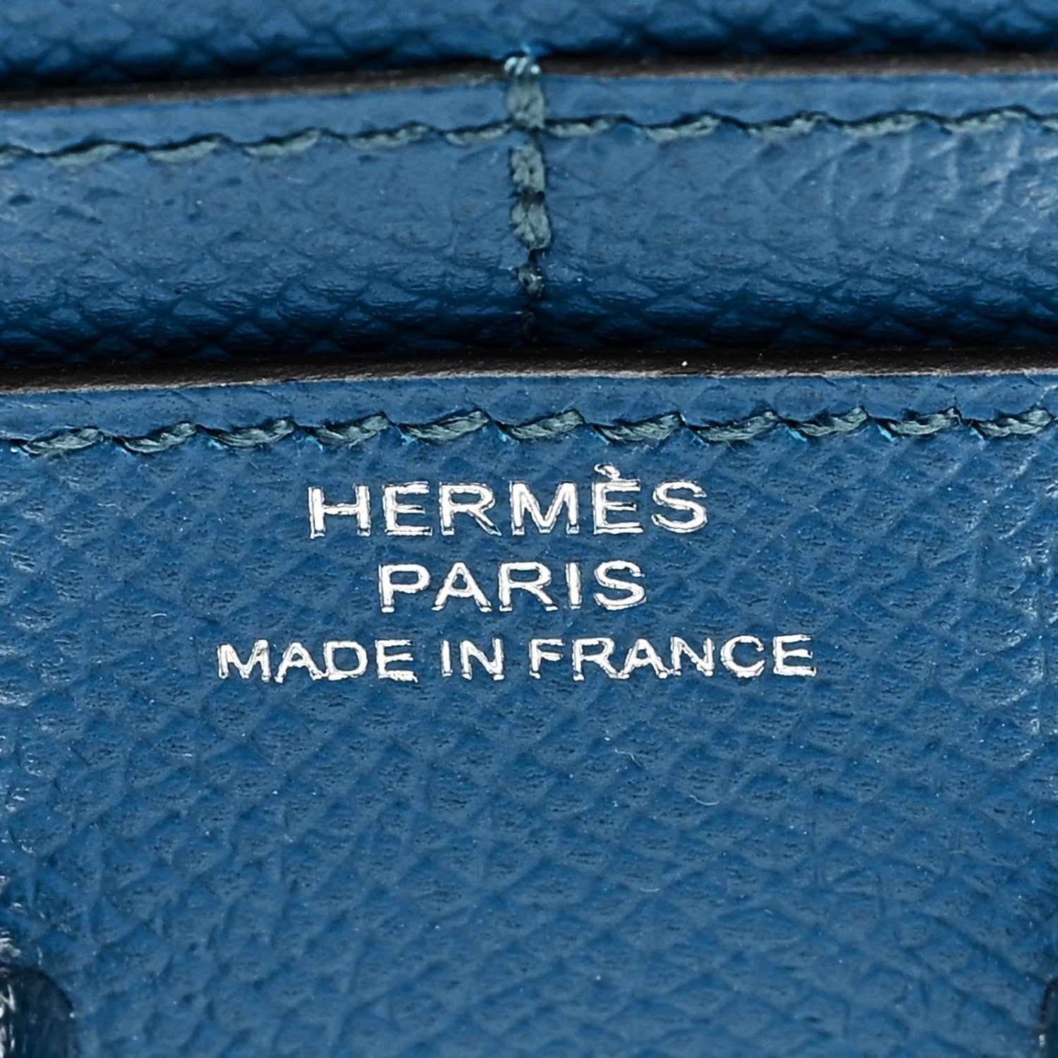 Hermes Epsom Constance Compact Passant Wallet Bleu Izmir 6 of 7