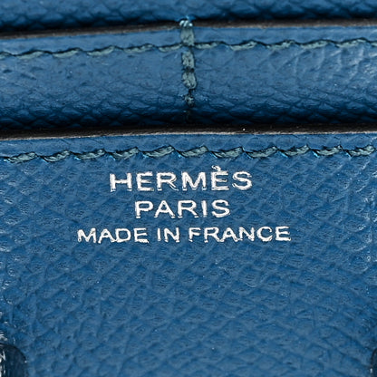 Hermes Epsom Constance Compact Passant Wallet Bleu Izmir 6 of 7