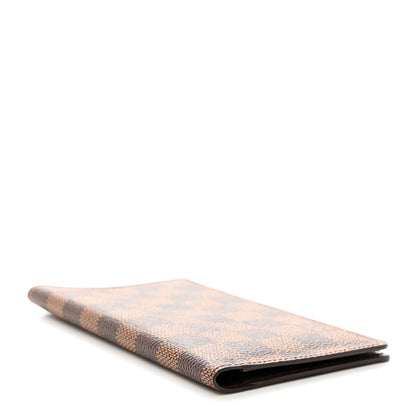 Louis Vuitton Damier Ebene Checkbook Cover Wallet 4 of 7