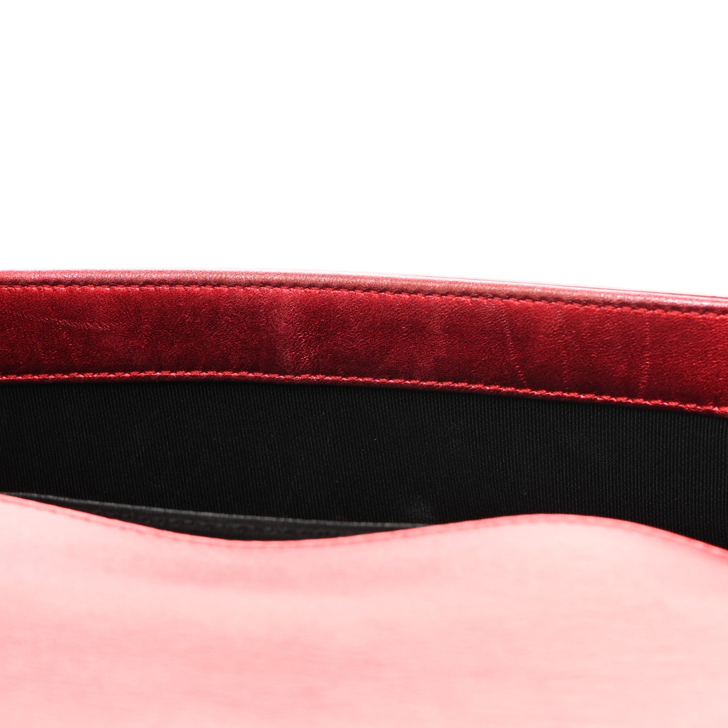 Chanel Metallic Patent Calfskin Quilted Medium Boy Flap Red 14 of 20