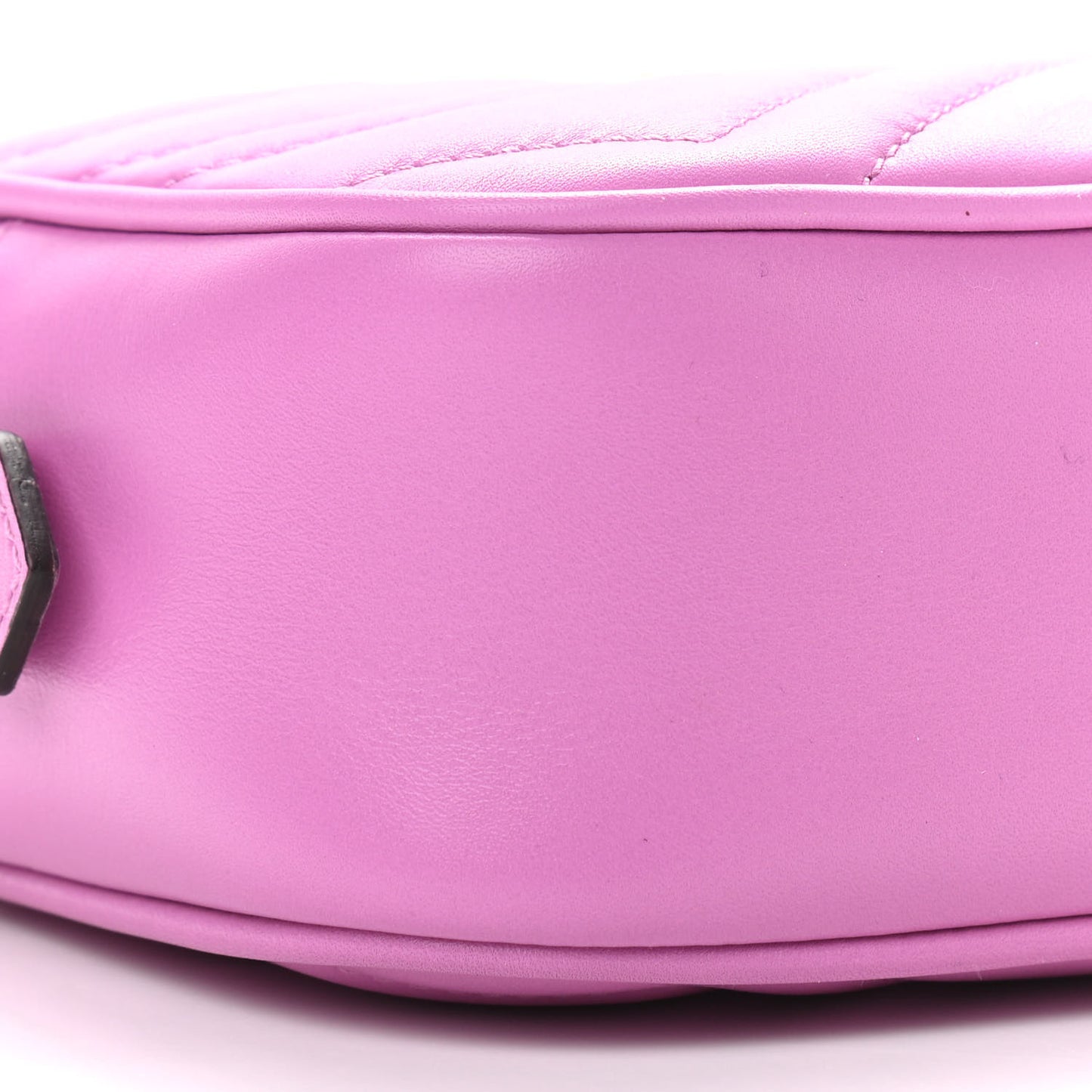 Calfskin Matelasse Mini GG Marmont Chain Shoulder Bag Candy Mousse