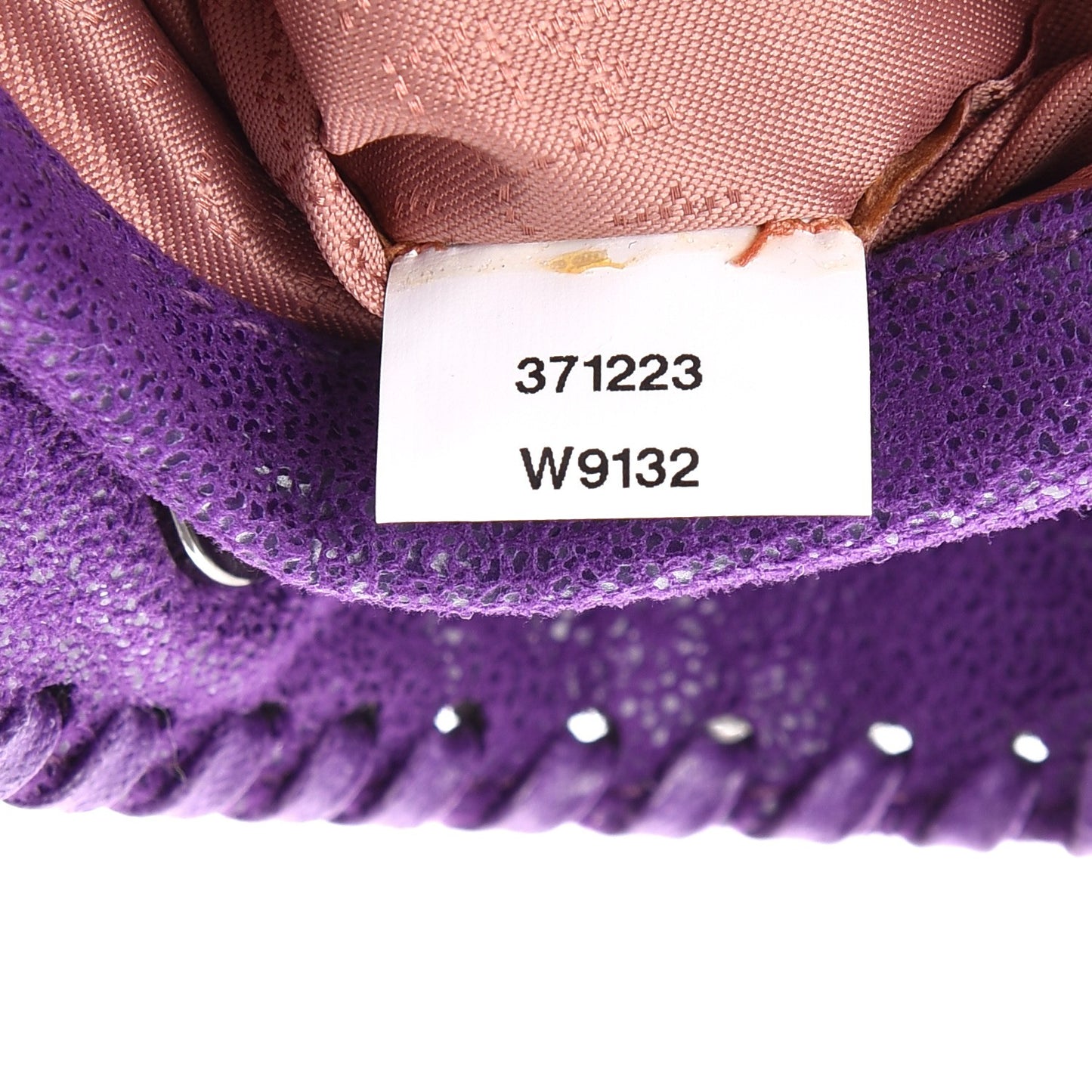 Shaggy Deer Mini Falabella Fold Over Tote Bright Purple