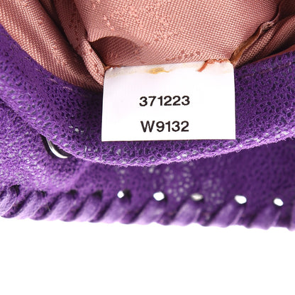 Stella McCartney Shaggy Deer Mini Falabella Fold Over Tote Bright Purple 7 of 8