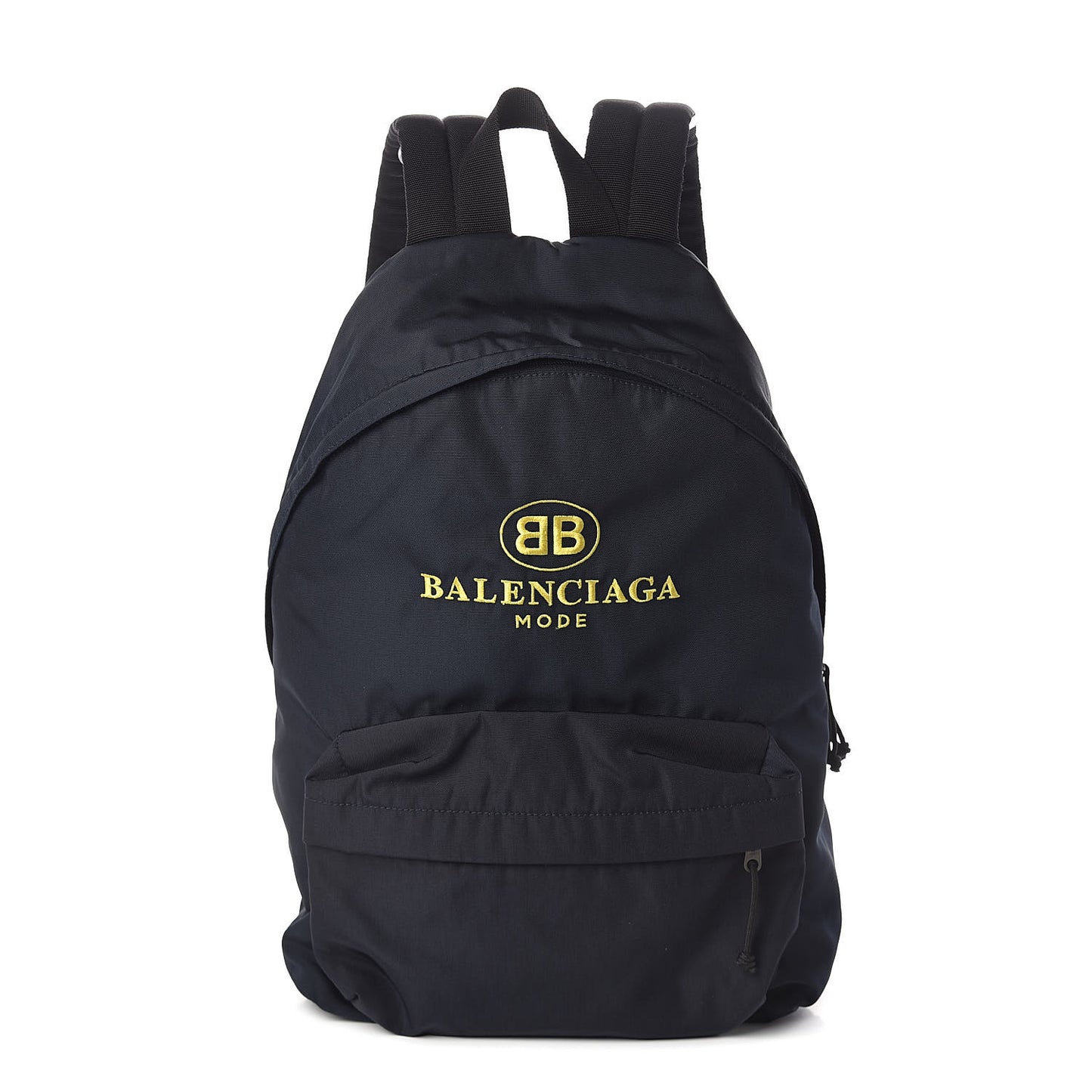 Nylon BB Mide Explorer Backpack Navy Yellow