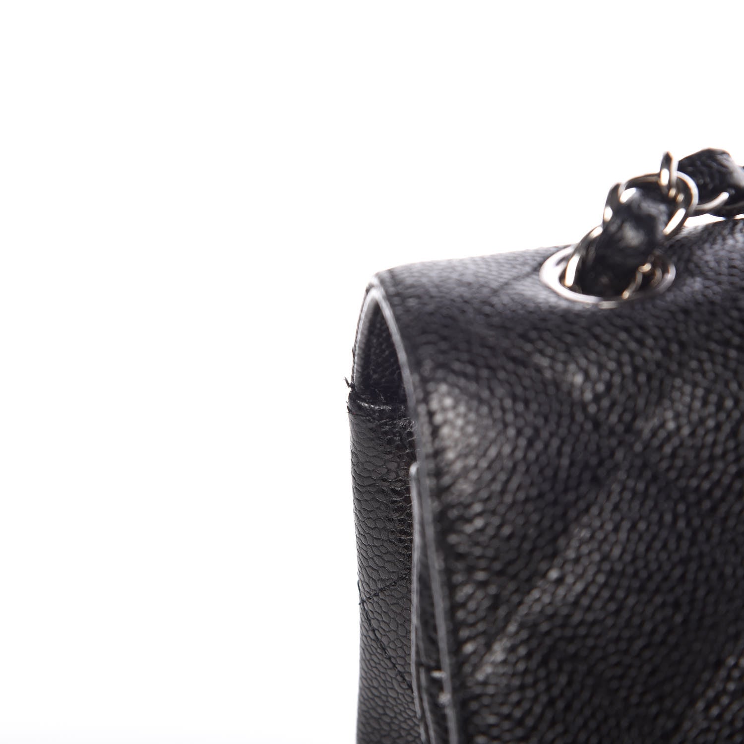Chanel Caviar Quilted Jumbo Double Flap Black 10 of 13