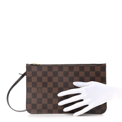 Louis Vuitton Damier Ebene Neverfull MM GM Pochette 2 of 9