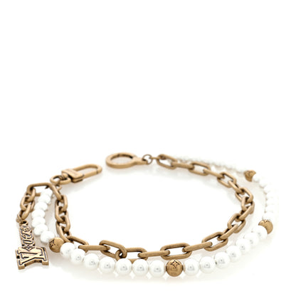 Louis Vuitton Chain Belt Pearls Bag Charm Belt Gold 2 of 6