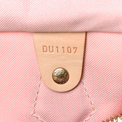 Louis Vuitton Damier Azur Tahitienne Speedy Bandouliere 30 Rose Ballerine 9 of 9