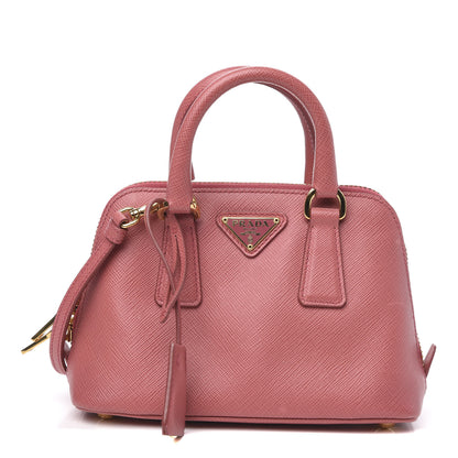 Prada Saffiano Lux Mini Promenade Tote Peonia 1 of 9