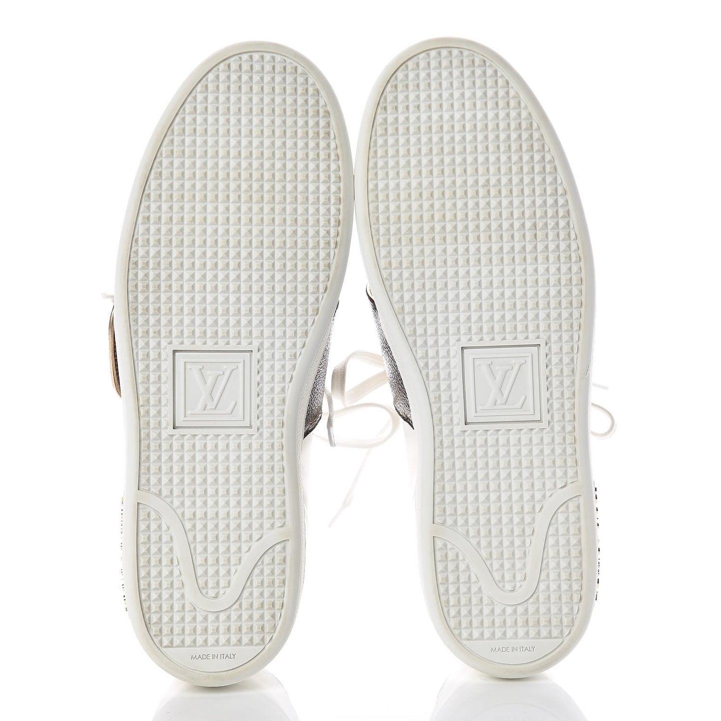Calfskin Monogram Frontrow Sneakers 38 White