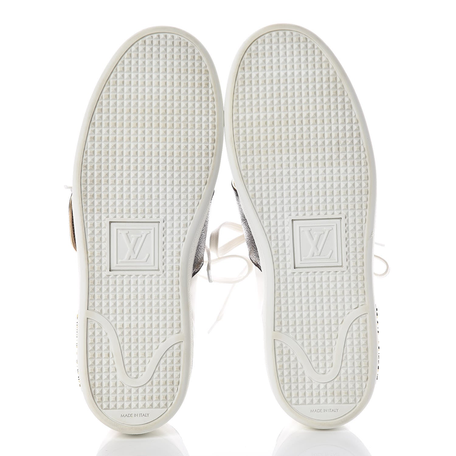 Louis Vuitton Calfskin Monogram Frontrow Sneakers 38 White 5 of 15