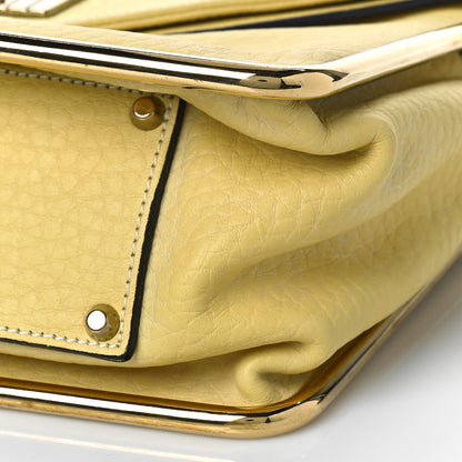 Chloe Grained Calfskin Medium Sally Flap Bag Yellow 10 of 13