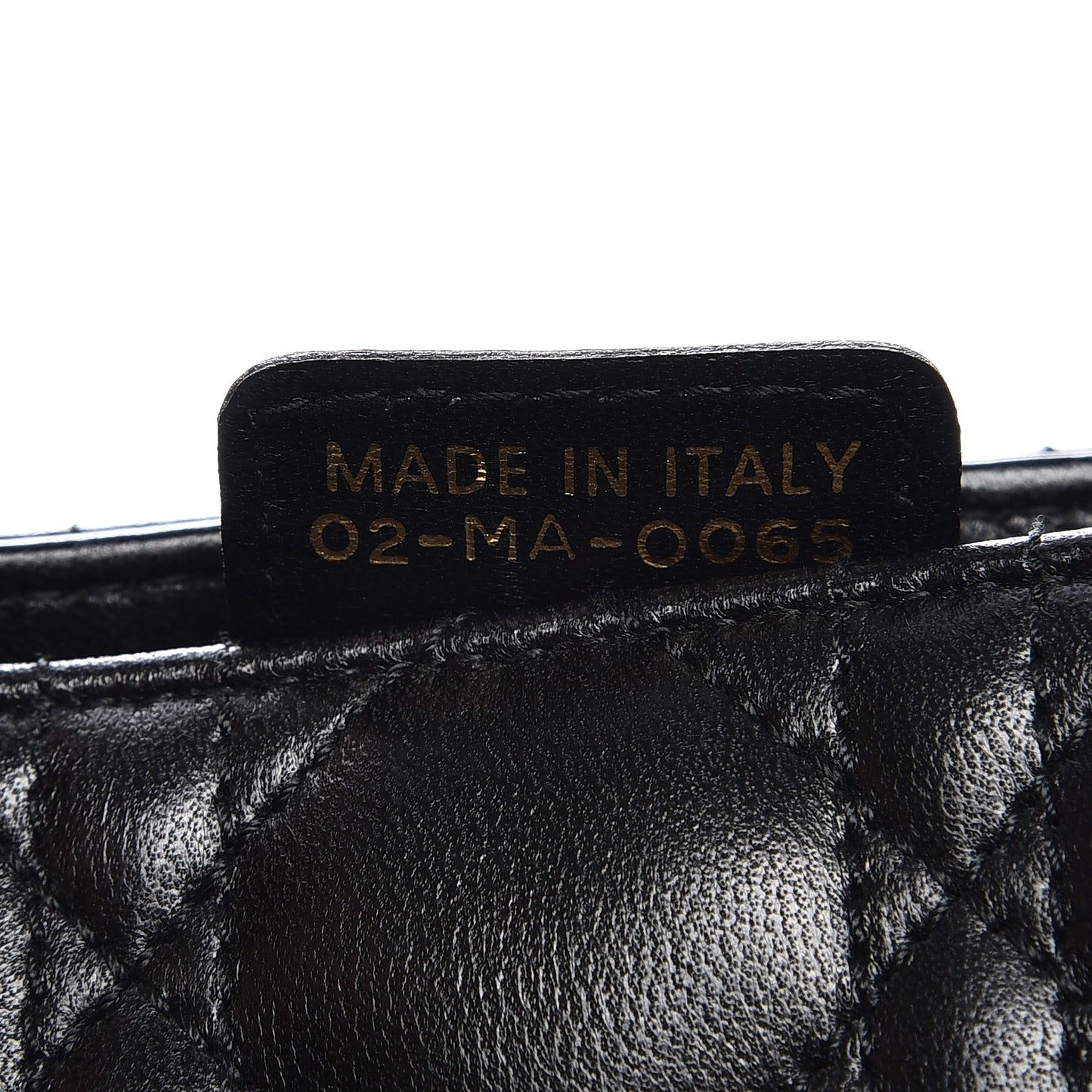 Lambskin Cannage Medium Lady Dior Black