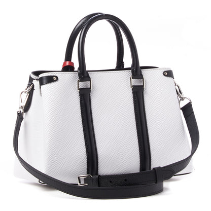 Louis Vuitton Epi Soufflot BB Optic White Black Scarlet 2 of 9