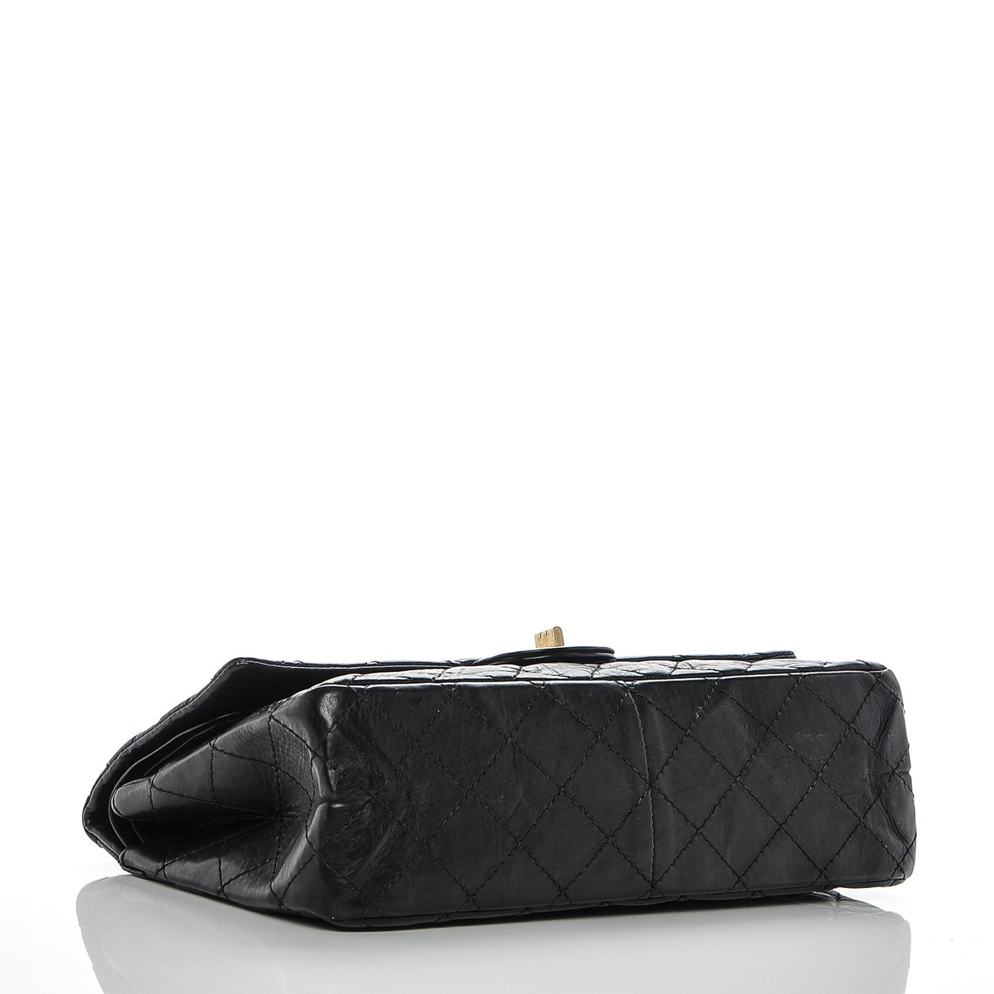 Aged Calfskin Quilted 2.55 Reissue 226 Flap Black